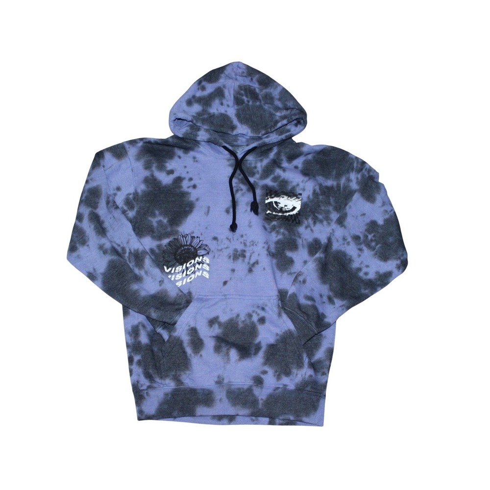 Neon‎ Riot Tie Dye Hoodie | Visions Graphic Pullover Sweatshirt | Small